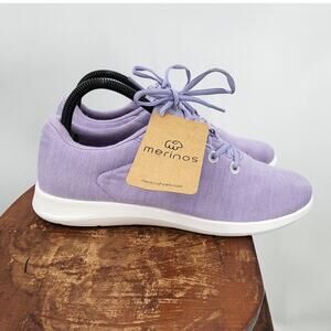 New NWOB Women's Merinos Lac Up Sneakers In Lavender Size 10